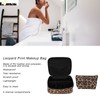 2pcs Leopard Print Makeup Bag Waterproof Multifunction Large Capacity Leopard