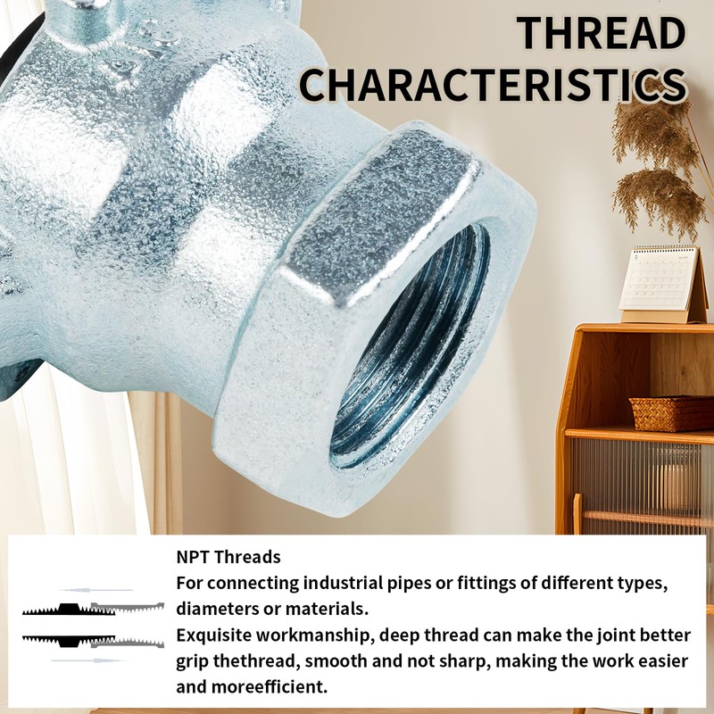 ChillWaves Iron Air Hose Fitting, 3/4" NPT Female 2 Lug