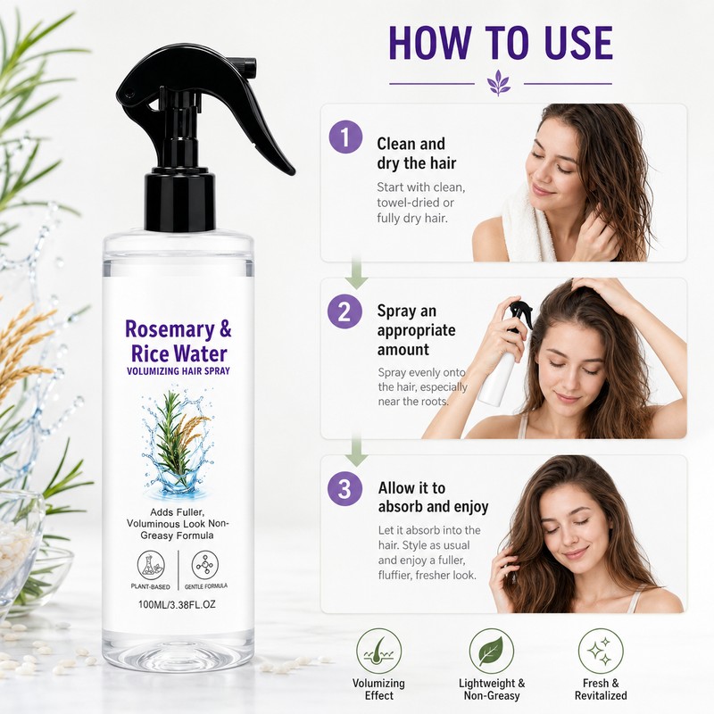 Rosemary & Rice Water Hair Spray for Daily Care –