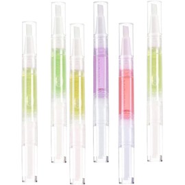 GANAZONO Aceite Nutritivo para Cutículas con Extracto Vegetal 6 Piezas Varios estilos y Cuidado Revitalizante de Uñas Fácil de Transportar Varios estilos Adecuado para Salón de Manicura