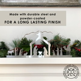 ROCC RUSTED ORANGE CRAFTWORKS CO. Single Piece Nativity - Christmas Decorations Indoor Home Decor Nacimiento de Jesus para Navidad Nacimentos Navideños Nativity Scene Indoor Aesthetic (24 inch)