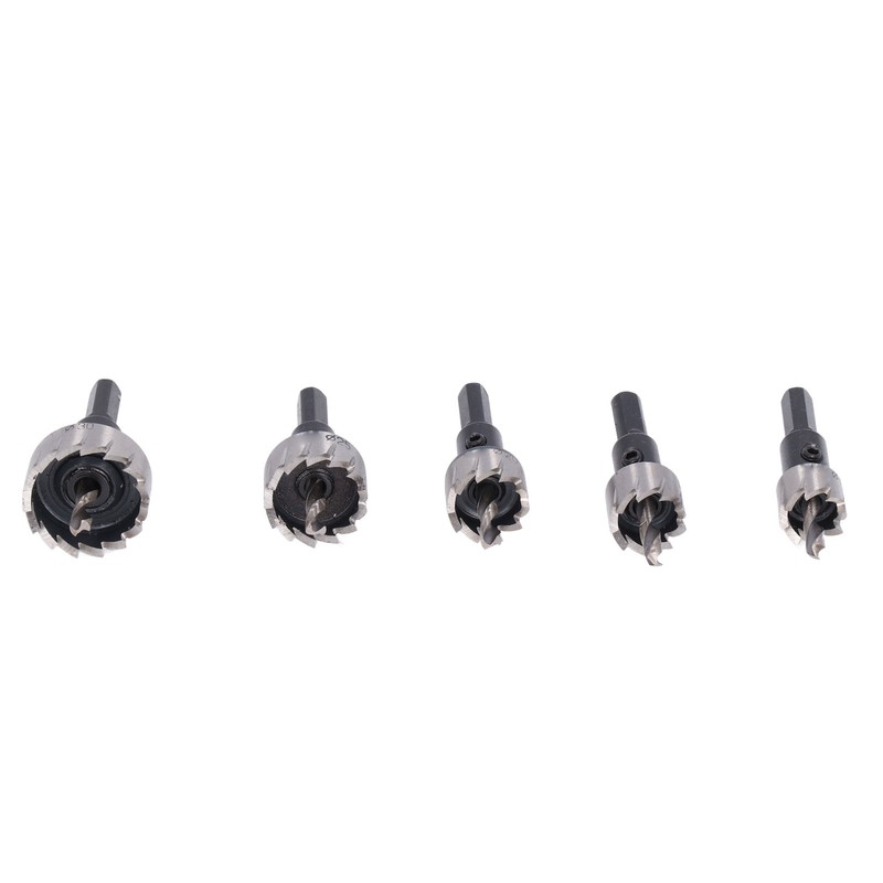 5Pcs Metal Hole Saw 16‑30mm High Speed Steel Wear Resistant