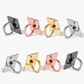 Smartphone Ring, Thin, Holding Ring, Drop Prevention Ring, Smartphone Stand, Stylish, Bunker Ring, Stand Function, One-Handed Operation, 360° Rotation, Strong Adhesion, Glossy, Overflow, Compatible