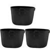 FiveSeasonStuff 15 Gallon Grow Bags Upgraded Heavy Duty Handles, 3