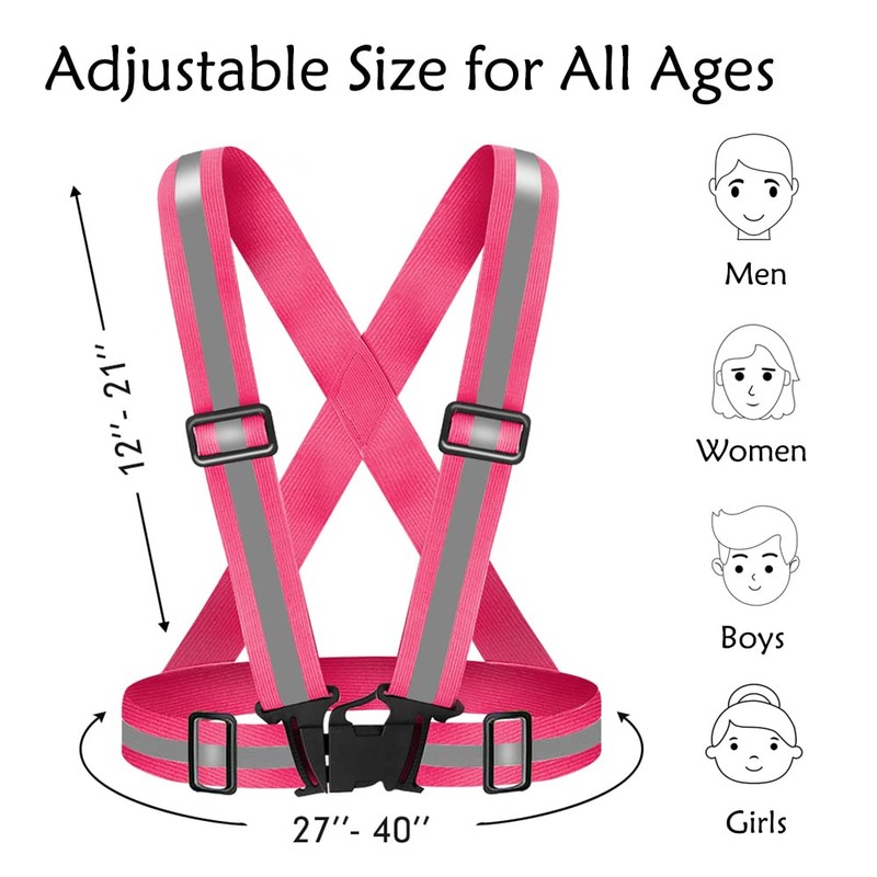 Fepdiu High Visibility Reflective Vest Safety Vest Running Reflective Gear