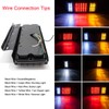 LIMICAR 2PCS 40 LED Trailer Tail Lights Kit with Iron