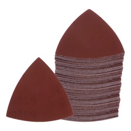 Kozelo 120pcs Mouse Sander Detail Sandpaper - [2500 Grit, 3-1/8" ] Triangle Hook and Loop Assorted Sanding Pads Sheet for Wood Furniture Polishing Use | Aluminum Oxide Sandpaper