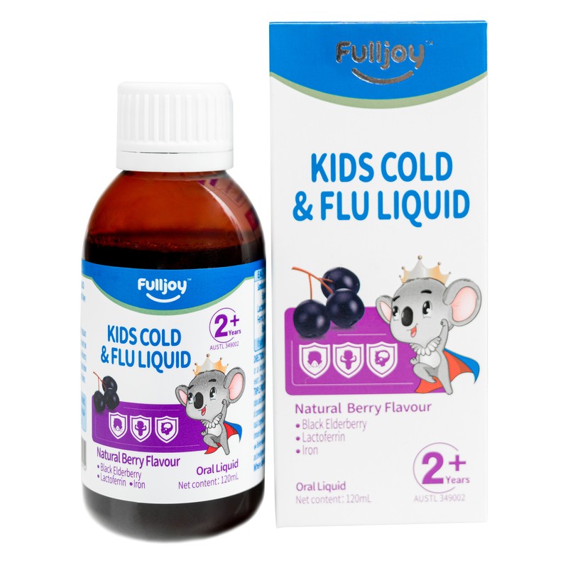 Fulljoy Kids 2+ Years Cold & FLu Natural Berry Flavour