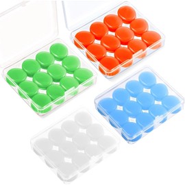 Tapones para Dormir, LENGSIDA 48PCS Tapones Oídos de Silicona, Bloqueo de Sonido 32dB, Reutilizables, Tapones de Cera para Dormir, Estudiar, Viajar y Nadar, Se Adaptan a Cualquier Tamaño de Oreja