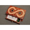 PALM ROYAL HANDICRAFTS 2 Track Cribbage Board Game Set with