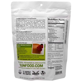 SunFood Organic Cacao Powder Chocolate - 8 oz