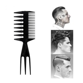 Professional Hair Styling Comb Set of 4 PCS for Multiple Hairstyles, Wide Tooth Detangling Combs,Double Side Tail Barber Tool for Men Women Beard Hairstylist Tools, Black