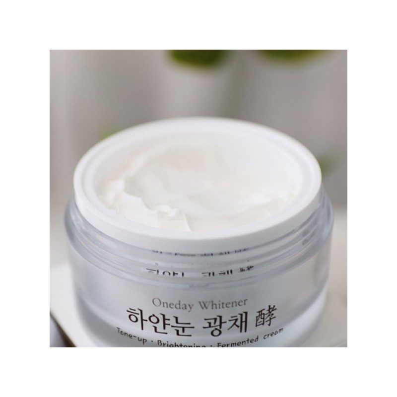 Nella 하얀눈 광채 발효 톤업크림 50g /기미 잡티 화이트닝 White