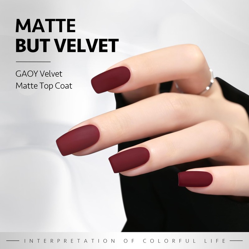 GAOY Gel Top Coat, Matte Top and Base Coat Set,