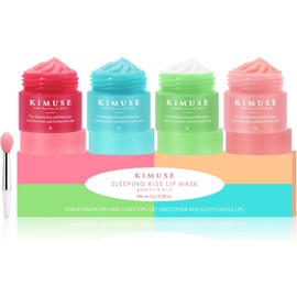 KIMUSE Mascarilla Labial Nocturna: Hidratante, Nutritiva Y Revitalizante Para Labios Secos Y Agrietados. Contiene Vitamina C, Manteca De Karité Y Antioxidantes.