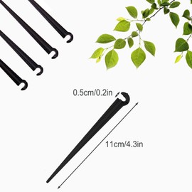 QIUMING 100 Stück Micro Drip System Pipe Holders Drip Irrigation Support Holder Garden Hose Ground Anchor Automatic Irrigation Drip Sprinkler Ground Spike Attachment für 4/7-Rohr, Tropfbewässerung