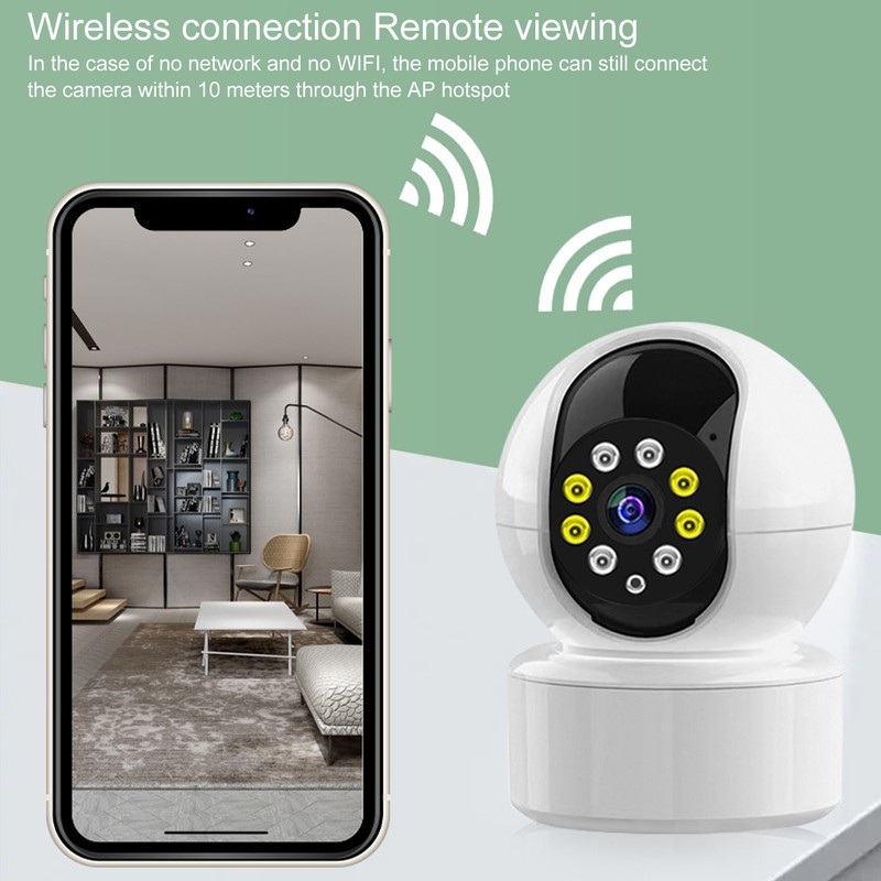 Smart Security Camera 1080P Wireless Connection Two Way Audio Remote
