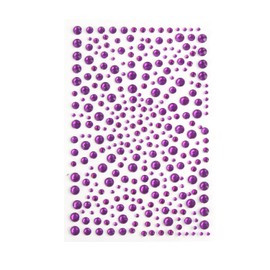 KIMOBER 325pcs Dark Purple Rhinestone Stickers,Self Adhesive Bling Gems Embellishment Stickers for DIY Craft, Nail Art