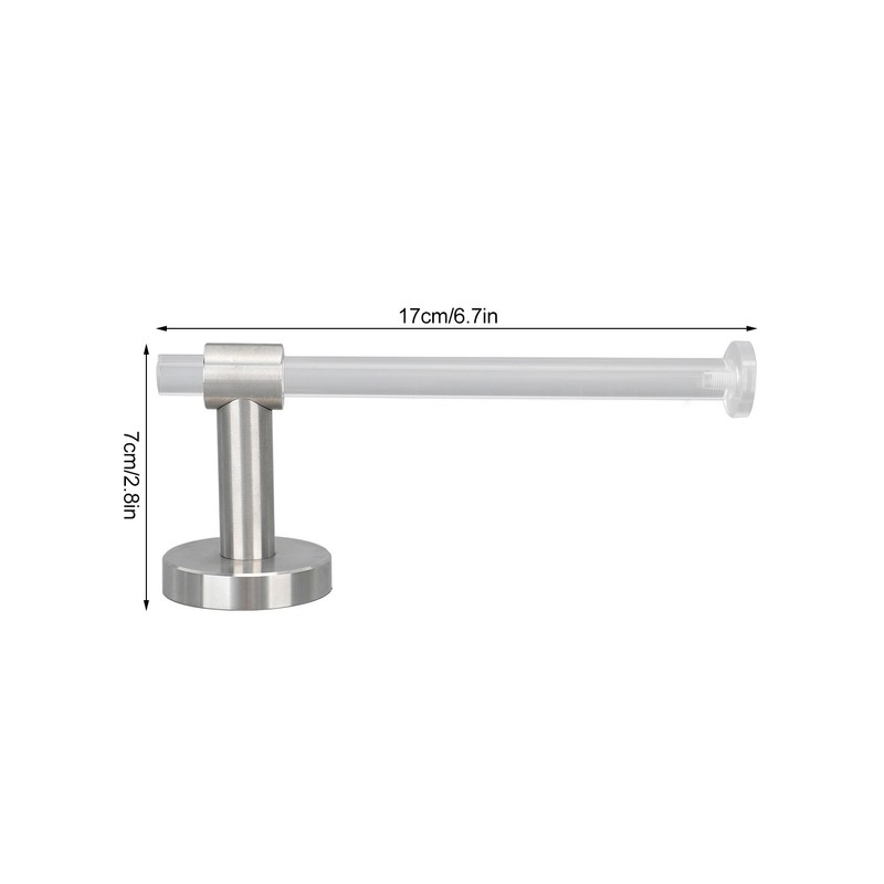 Bathroom Towel Rack Holder Hanger Transparent Light Luxury Acrylic Wall