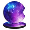2pcs Car Coasters Absorbent Car Cup Holder Coasters,Nebula Pattern Car