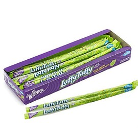 Wonka Laffy Taffy Rope, Sour Apple, 0.81-Ounce Packages (Pack of 96)