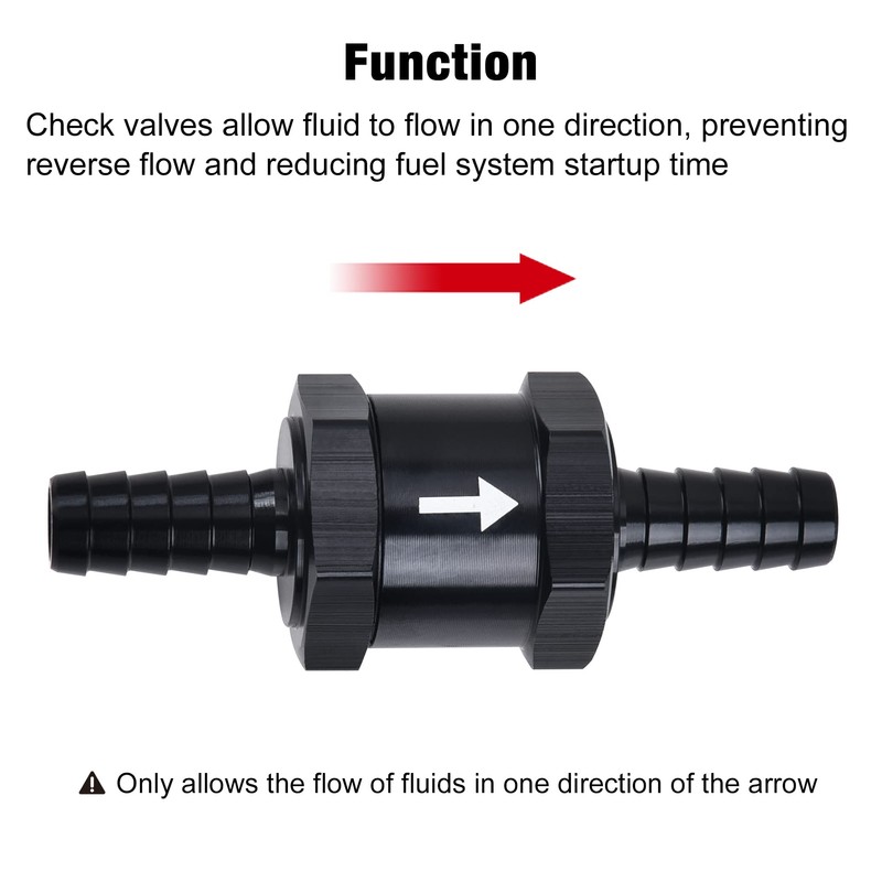 EVIL ENERGY 3/8" Fuel Check Valve One Way Inline Non