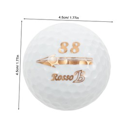 SUPVOX 6pcs Rubber Golf Practice Balls Durable Training Equipment for Golf Lovers Realistic Feel Flight for Home Backyard Park Use