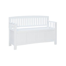 Linon Cynthia Storage Bench White