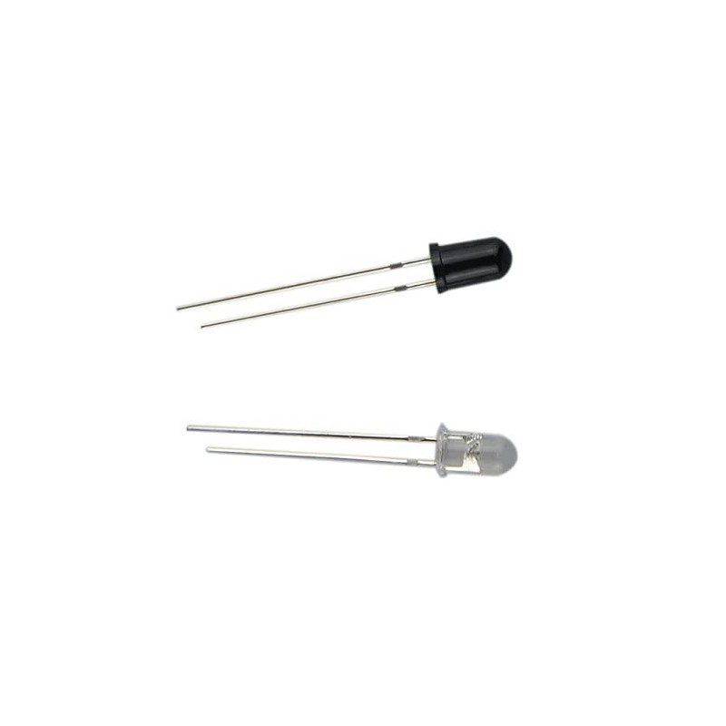 BGTXINGI 50 Pairs 5mm 940nm Infrared Diode LED Emission and