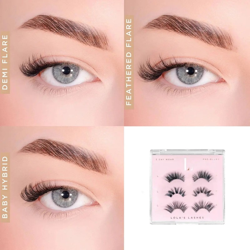 Lola's Lashes Multipack Pre Glued Half Lashes