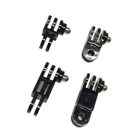 3-Way Adjust Straight Joints Mount Extension Pivot Arm Adapter Set,Long and Short Same/Vertical Direction for Gopro Hero/SJCAM/DJI Osmo Action