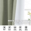 H.VERSAILTEX Linen Curtains 100% Blackout Curtains for Bedroom 84 inch