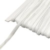 Chenkou Craft - Cinta de terciopelo blanca de 25 yardas
