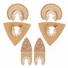 6PCS Hard Alloy Saw Blades Multifunctional Oscillating Saw Blades Tool