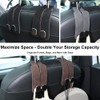 2 Pack Leather Car Seat Organizer Hooks - Universal Premium