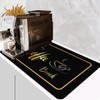 Ruhuayoupin Coffee Bar Mat For Countertop Hide Stain Absorbent Rubber