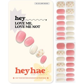 Heyhae Tiras de Gel Semicurado para Uñas - Hey, Love Me, Love Me Not