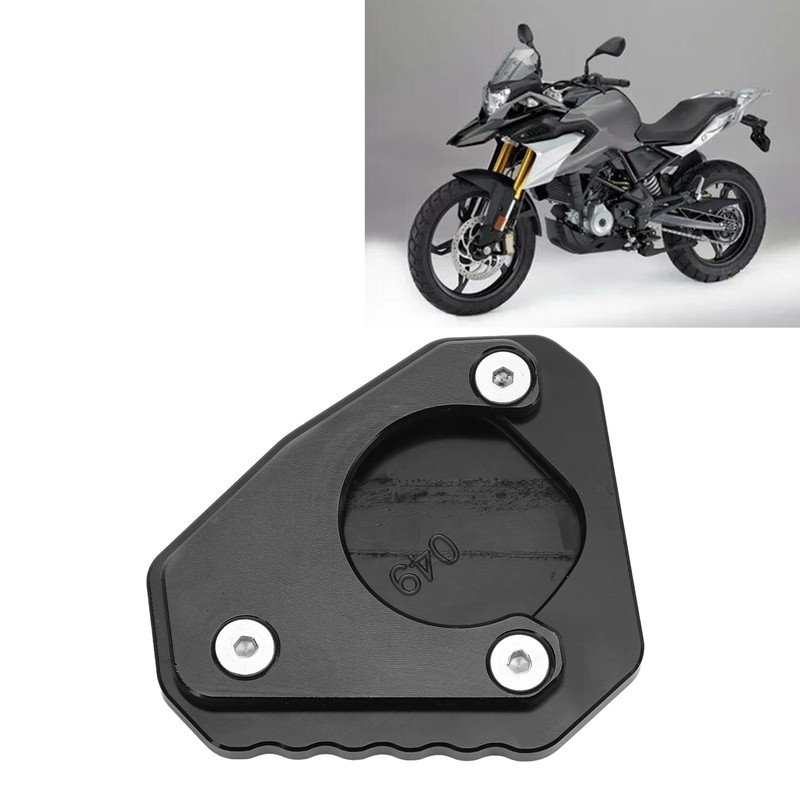 Motorcycle Kickstand Extender Pad Support Plate Aluminium Alloy Replacement for