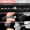 Luckyfairy Medium Stiletto Nail Tips 504pcs Full Cover Gel x