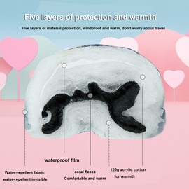 FAYHIJUN Kids Mitten Boys Girls Winter Waterproof Cold Weather Warm Snow Ski Gloves for Baby Girl Boy outdoor 2-9 Age… (Black, XS(Age3-5))