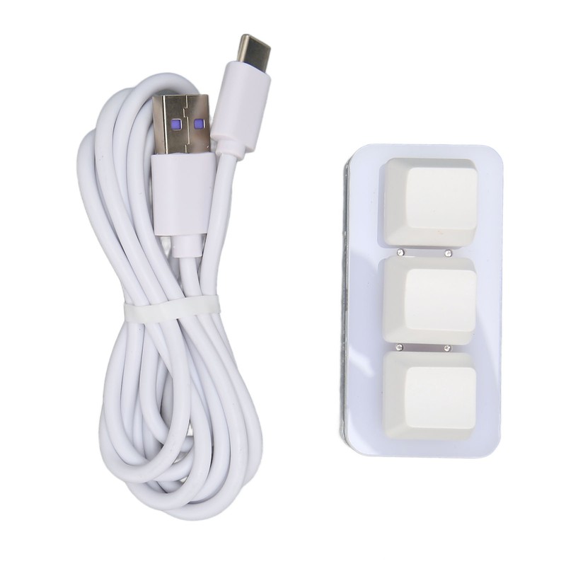 USB 3 Key Mini Keypad RGB LED Backlight Supports Hot