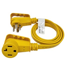 Parkworld EV/Dryer 4-Prong Extension Cord, NEMA 14-30P to 14-30R, Flat Cable, 30A, 125V/250V, 3750W/7500W (6FT)