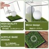 S.fields.inc Golf Ball Case Display Case with Artificial Grass Clear