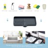 Silicone Sponge and Soap Holder, Self Draining Kitchen Caddy Sink