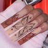 BABALAL French Tip Press on Nails Long Square Fake Nails