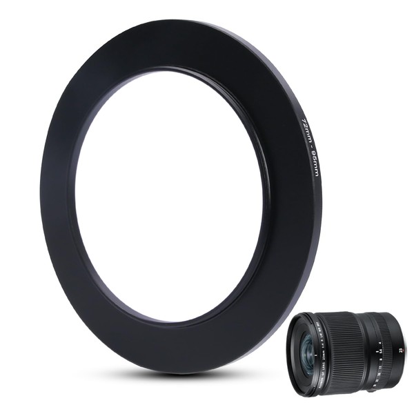 Metal Step Up Ring Filter Adapter - 72mm to 95mm