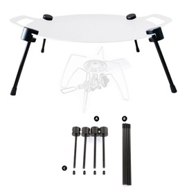 SevayCaptain Multi Griddle Stand Tripod Holder, 2 Levels of Height Adjustment, Stable Support, Shake-Resistant, Easy Assembly and Disassembly, Aluminum Alloy Material, Compatible with 0.08 - 0.3 inch