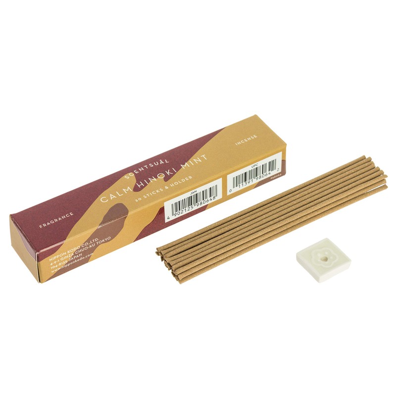 nippon kodo Japanese Incense Scentsual Scent Mint Hinoki Soothing 30