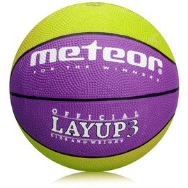 meteor Basketball Ball Layup Size 4 3 1 Youth Ideal for Children Hands 2-10 Years Ideal Mini Basketball for Training Soft Kids Outdoor