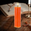 Mega Candles 1 pc Unscented Orange 7 Day Glass Container